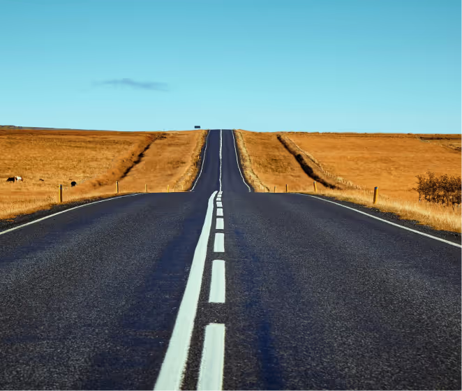 An empty road